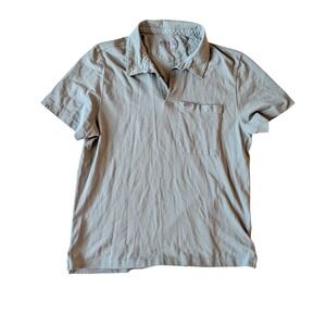 FIGS PRO Men's Olive Green Pima Cotton Pique Short Sleeve Polo Shirt- XL